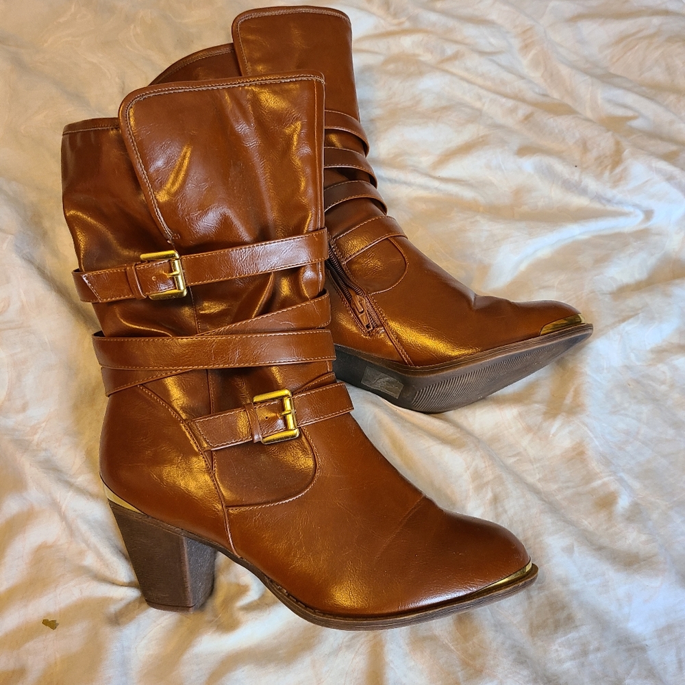 Torrid Western Boots with Gold Accents 11W